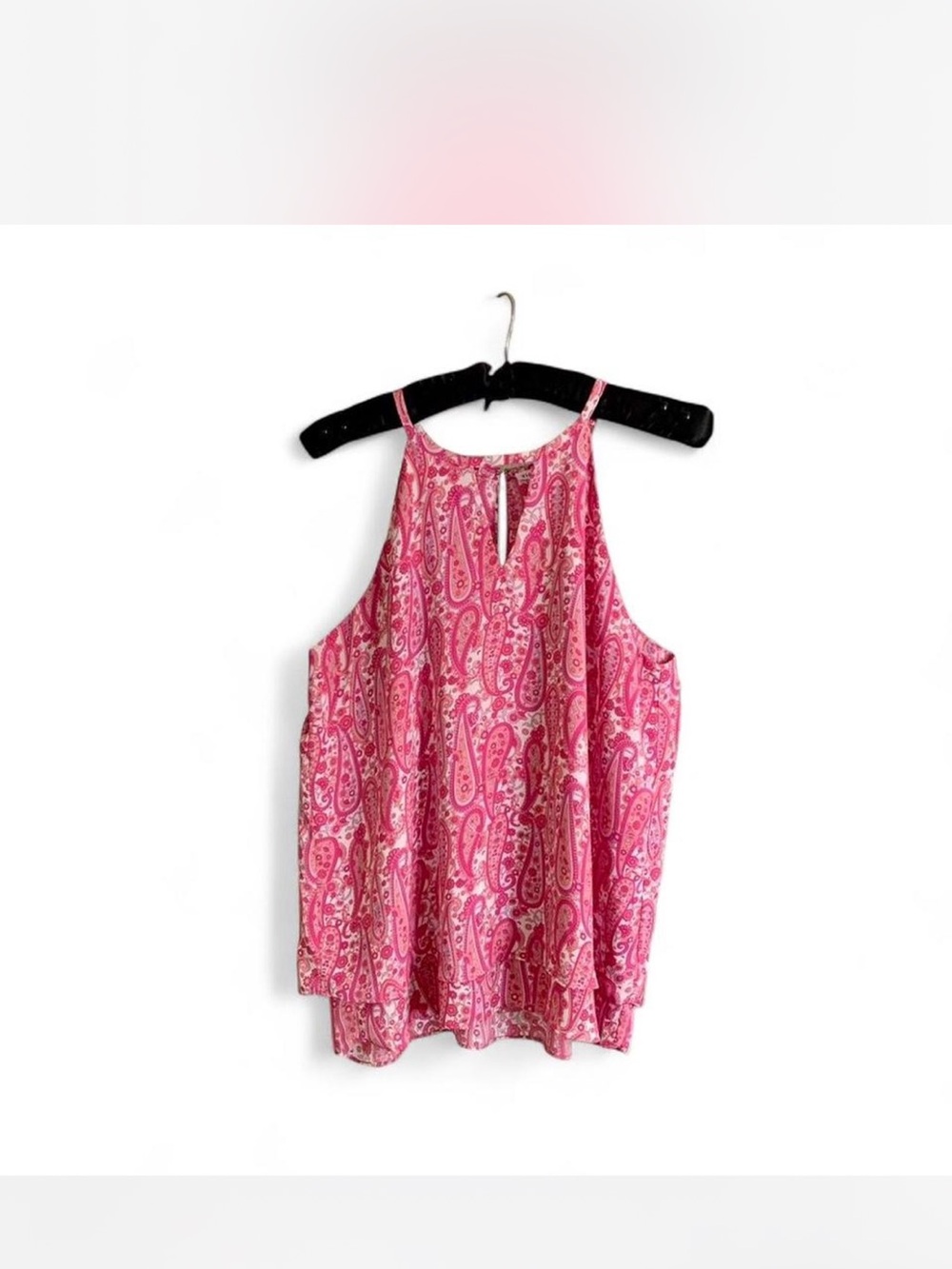 Coquette Bohochic Romantic Violet & Claire Pink Paisley Camisole size L